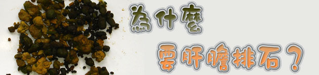 為什麼要肝膽排石?