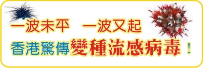 一波未平  一波又起  香港驚傳變種流感病毒！